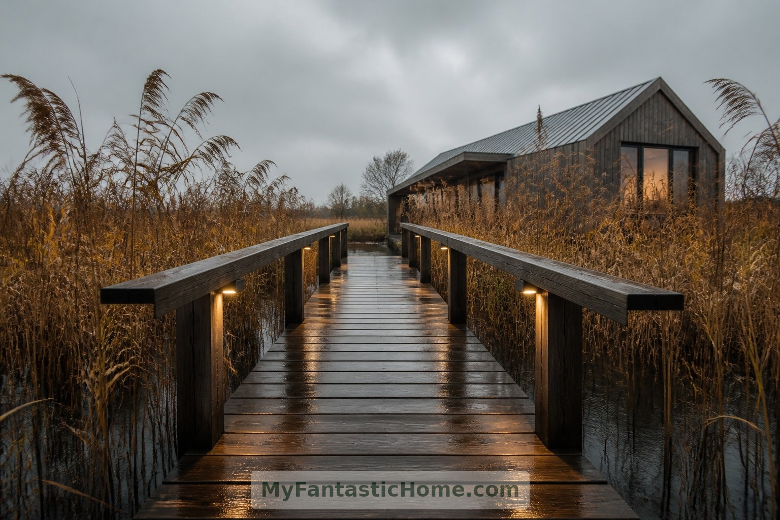 The conceptual raised walkway offers a defined approach; its feasibility would depend on access and habitat requirements.