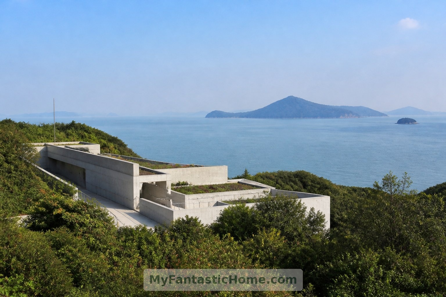 Benesse House on Naoshima brings Tadao Ando’s architecture into conversation with the island landscape.